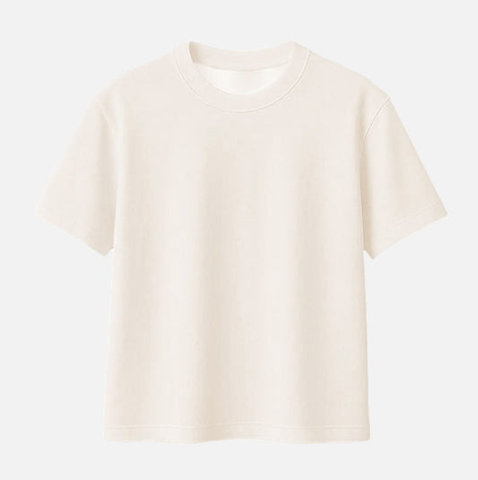 オーバーサイズ7分袖T｜Form　　Off White / Black