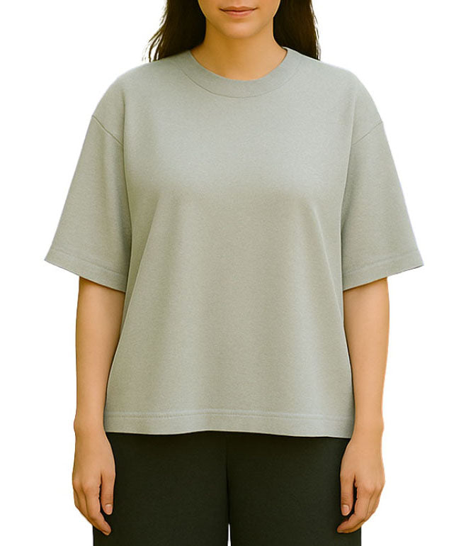 和紙糸7分袖Tシャツ