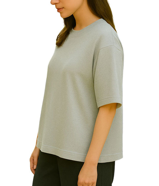 和紙糸7分袖Tシャツ