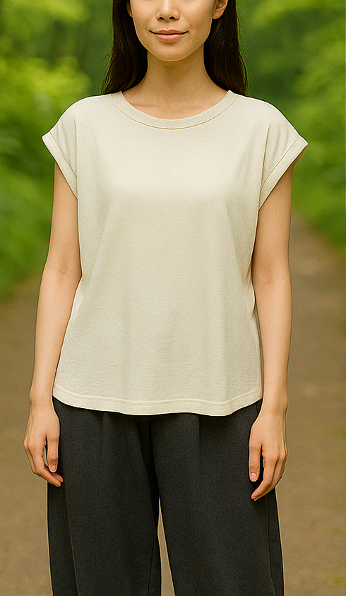 和紙糸ギャザリンサーフTシャツ