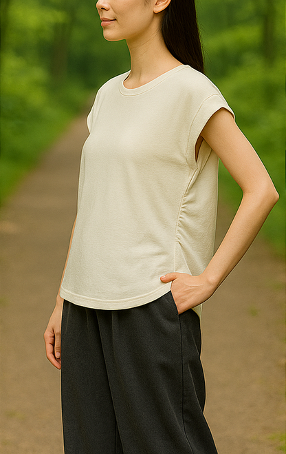 和紙糸ギャザリンサーフTシャツ